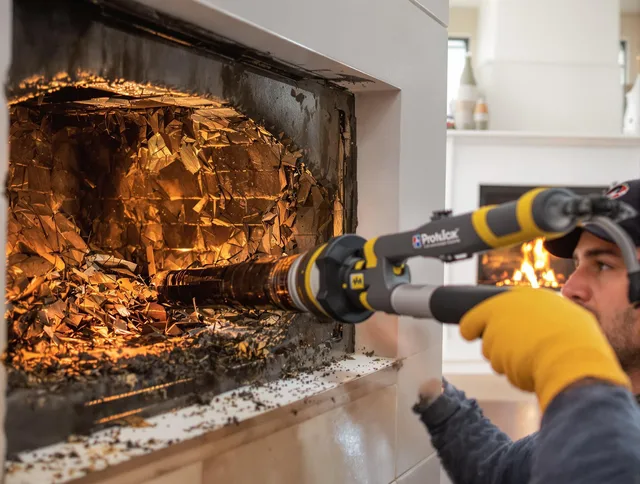 Professional chimney cleaning by Tyngsborough Chimney Sweep in Tyngsborough, MA