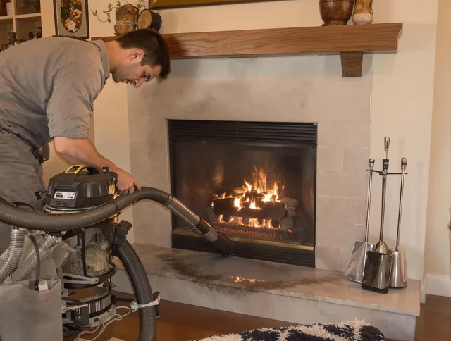 Routine fireplace upkeep by Tyngsborough Chimney Sweep in Tyngsborough, MA