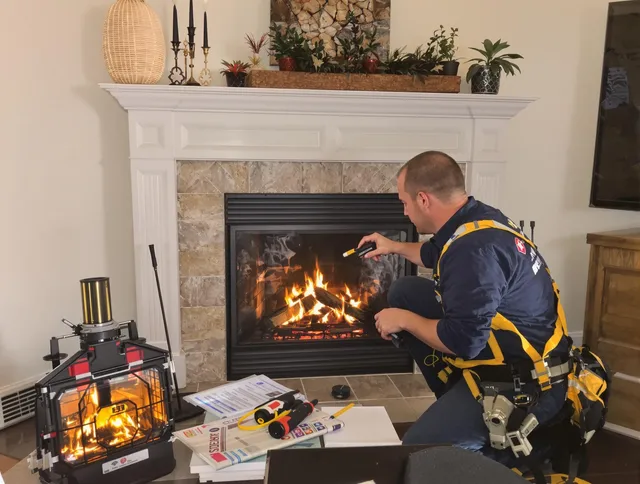 Safety-focused fireplace inspection by Tyngsborough Chimney Sweep in Tyngsborough, MA