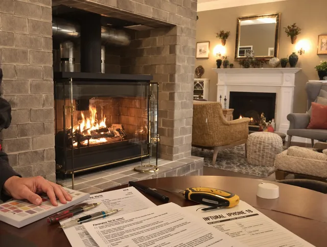 Tyngsborough Chimney Sweep verifying fireplace safety measures in Tyngsborough, MA